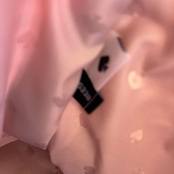 Kate Spade Rowe Summer Tweed Pink Raffia Leather Medium Satchel Bag NEW - Picture 14 of 16